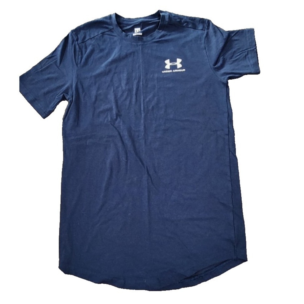 Under Armour Mens Navy Blue Short Sleeve Performance T-Shirt Size Small